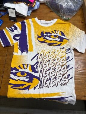 Kids LSU Tigers Graphic Tee - Yellow & Purple